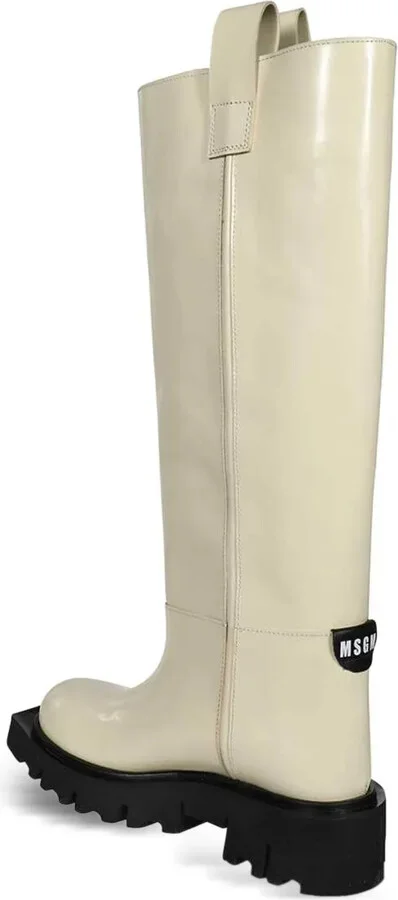 Leather Round-Toe Boots - Image 3