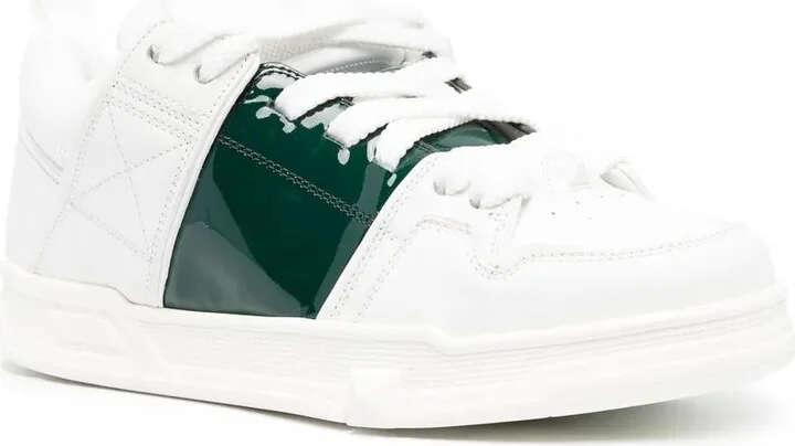 Leather Round-Toe Sneakers - Image 2