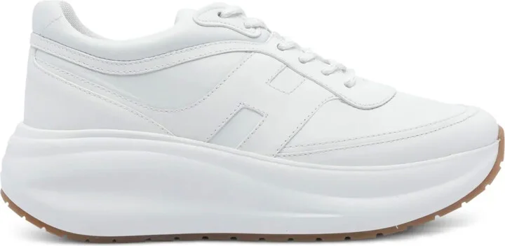 Leather Round-Toe Sneakers