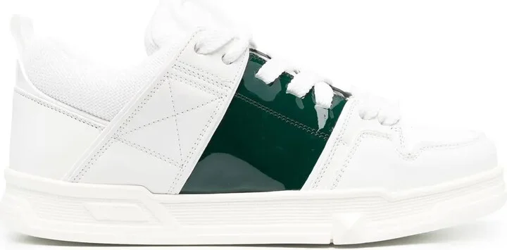 Leather Round-Toe Sneakers