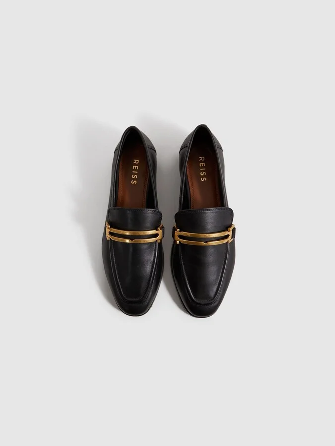 Leather Rounded Loafers - Image 3