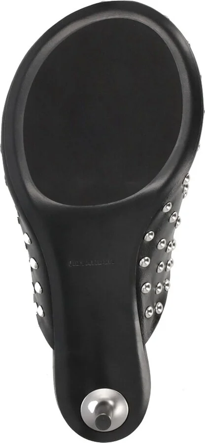 Leather Sabot With Studs - Image 5