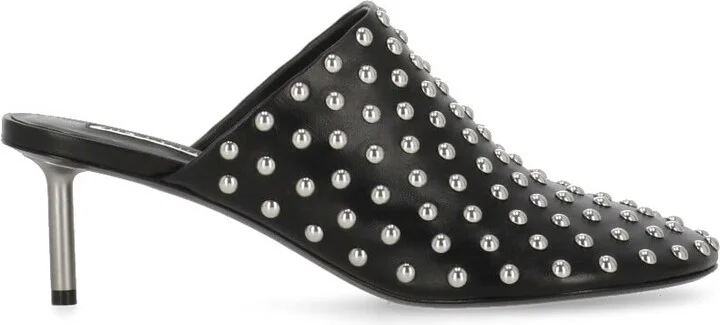 Leather Sabot With Studs