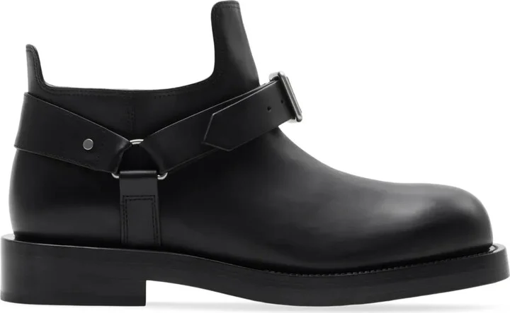 Leather Saddle Boots