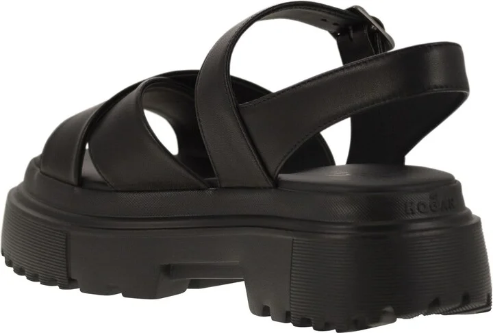 Leather Sandal With Midsole - Image 3