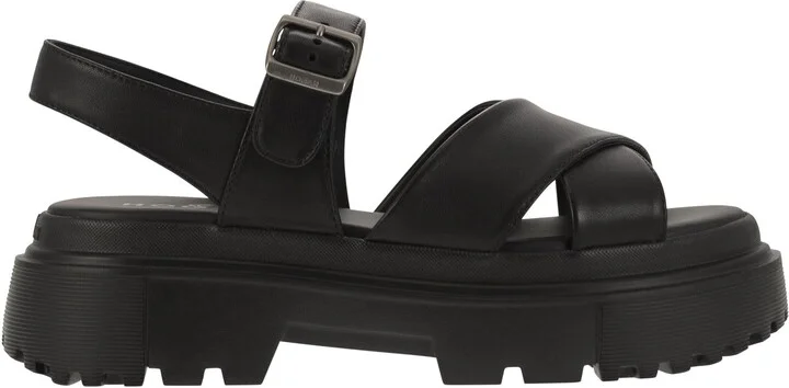 Leather Sandal With Midsole
