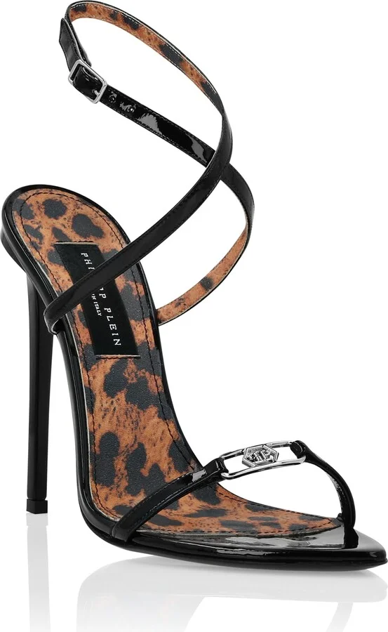 Leather Sandals High Heels