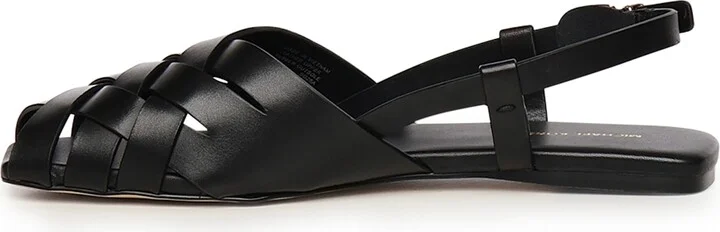 Leather Sandals Irene Sling Flat - Image 4