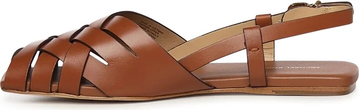 Leather Sandals Irene Sling Flat - Image 4