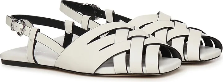 Leather Sandals Irene Sling Flat - Image 2
