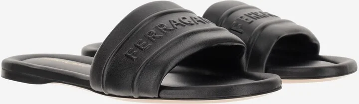 Leather Sandals With Logo - Image 3