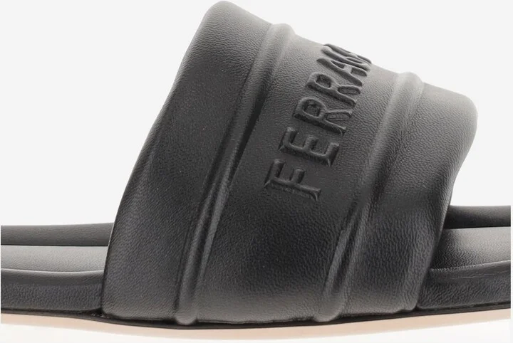 Leather Sandals With Logo - Image 5
