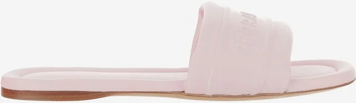 Leather Sandals With Logo