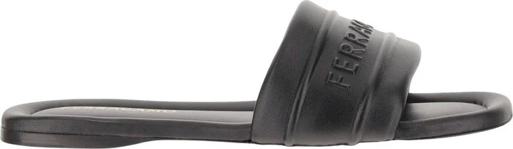 Leather Sandals With Logo