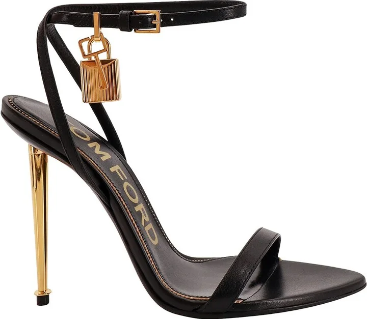 Leather Sandals With Logoed Padlock