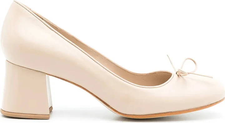 leather Sandy pumps