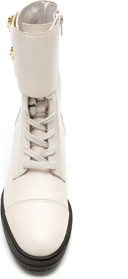leather Sarah combat boots - Image 4