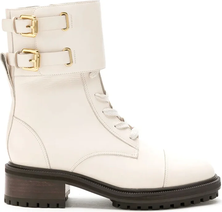 leather Sarah combat boots
