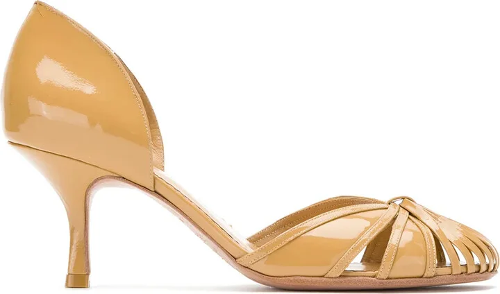 leather Sarah pumps