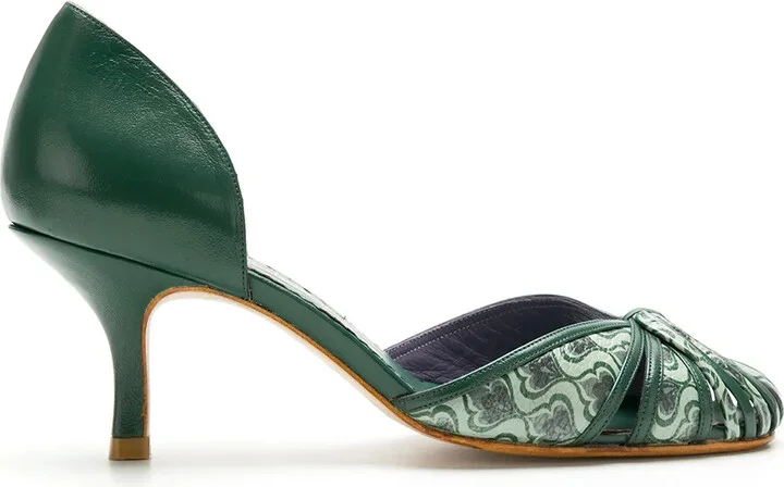 leather Sarah pumps