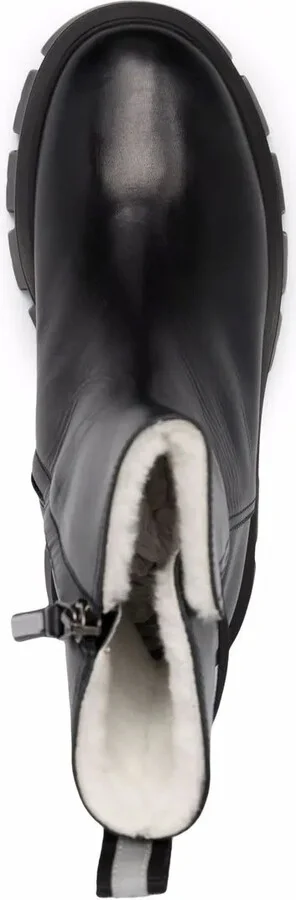 Leather Shearling Boots - Image 4