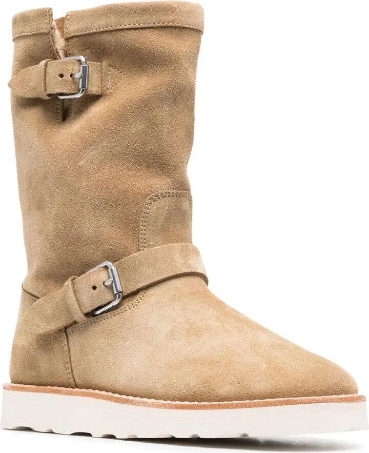 Leather Shearling Boots - Image 2