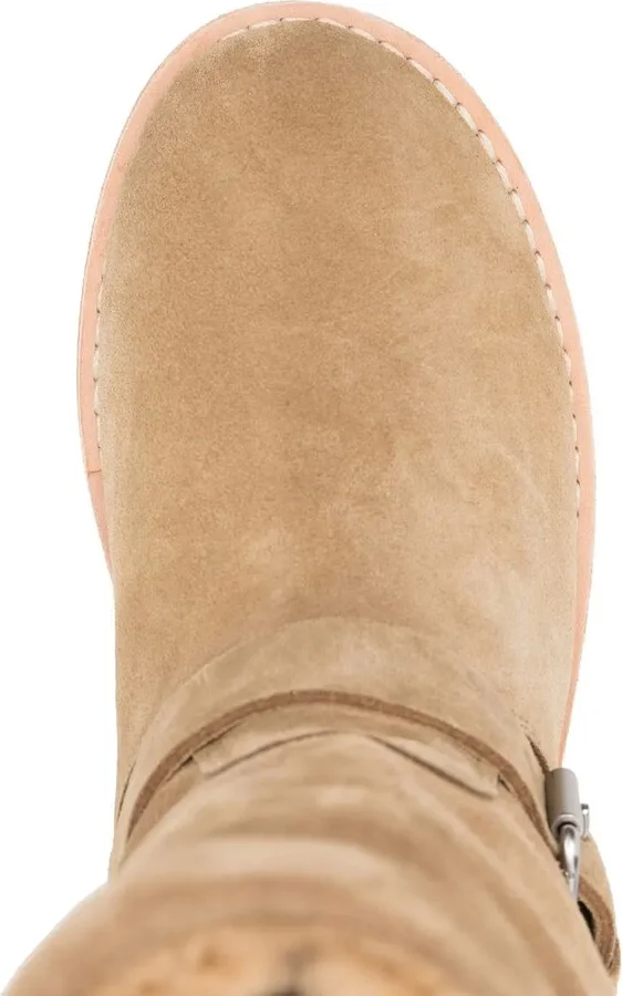 Leather Shearling Boots - Image 4