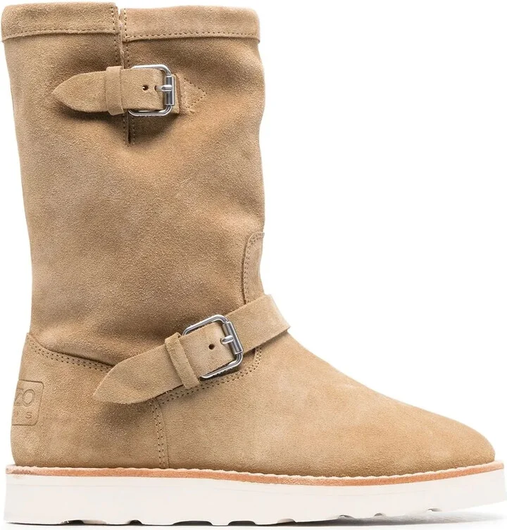 Leather Shearling Boots