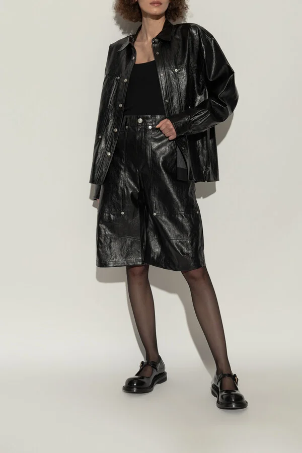 Leather Shoes, , - Black - Image 2