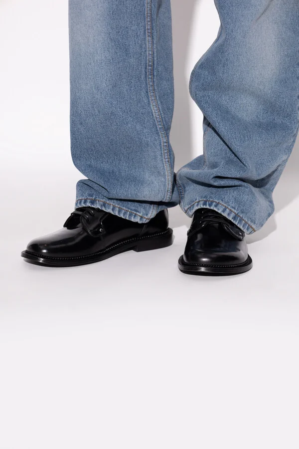 Leather Shoes, , - Black - Image 2