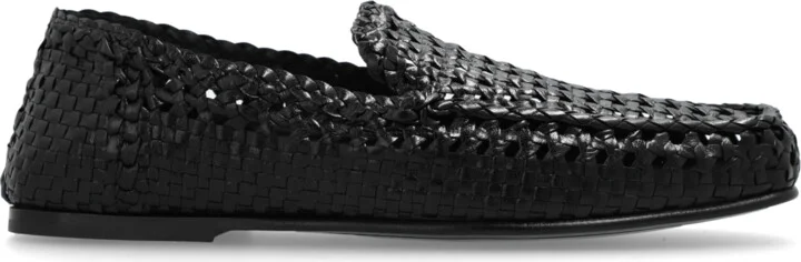 Leather Shoes, , - Black