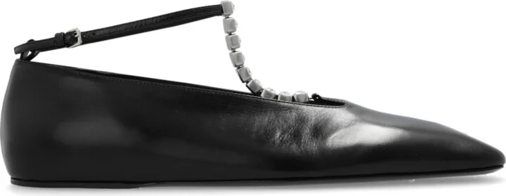 Leather Shoes, , - Black