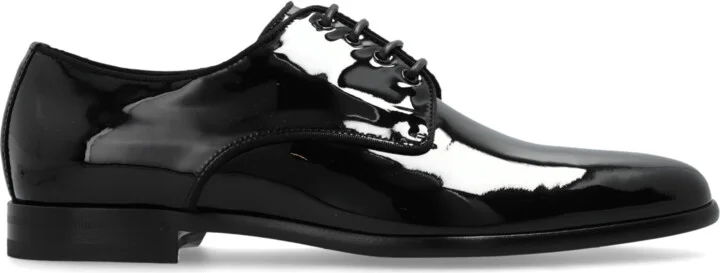 Leather Shoes, , - Black