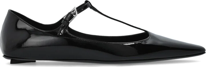 Leather Shoes, , - Black