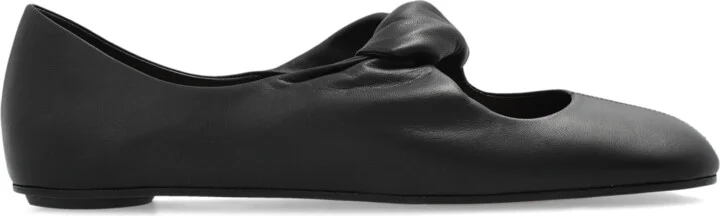 Leather Shoes, , - Black