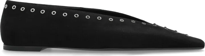 Leather Shoes, , - Black