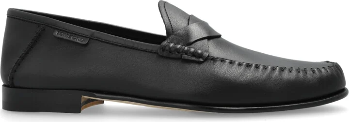Leather Shoes, , - Black