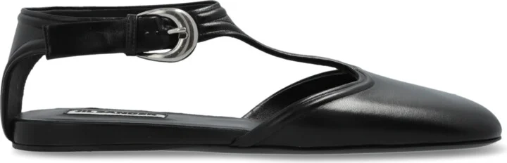 Leather Shoes, , - Black