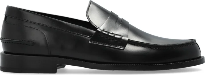 Leather Shoes, , - Black