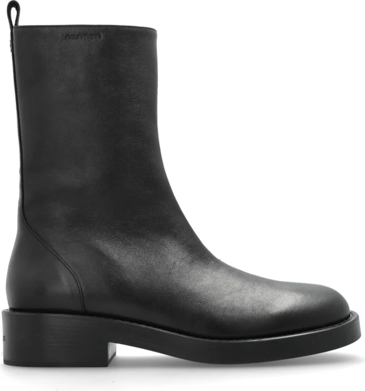 Leather Shoes, , - Black