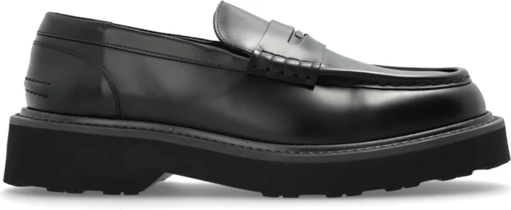 Leather Shoes, , - Black
