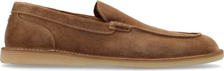 Leather Shoes, , - Brown