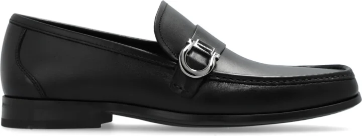 Leather Shoes `Caspian`, , - Black