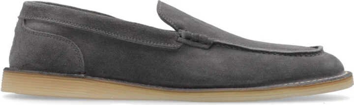 Leather Shoes, , - Grey