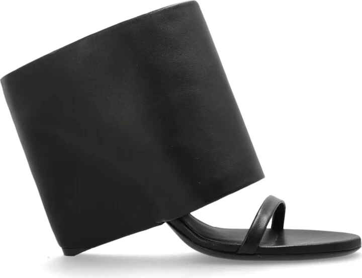 Leather Shoes Oblique, , - Black
