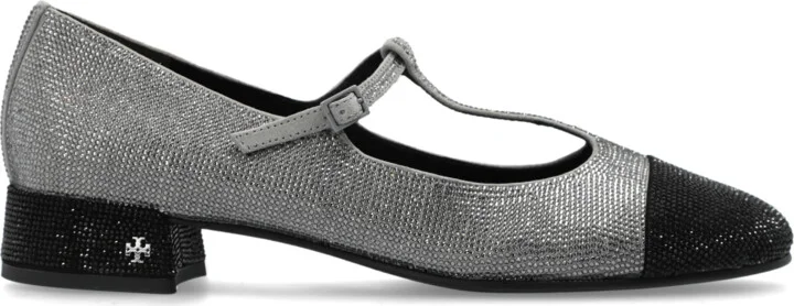 Leather Shoes, , - Silver