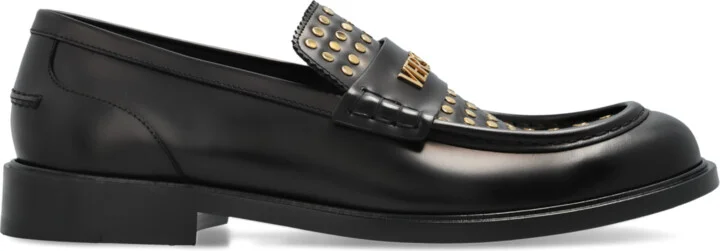 Leather Shoes Type Loafers, , - Black