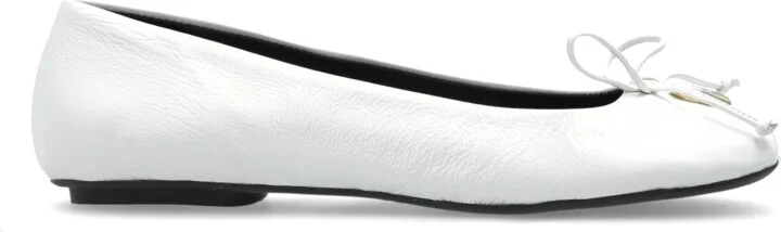 Leather Shoes, , - White