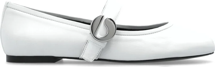 Leather Shoes, , - White