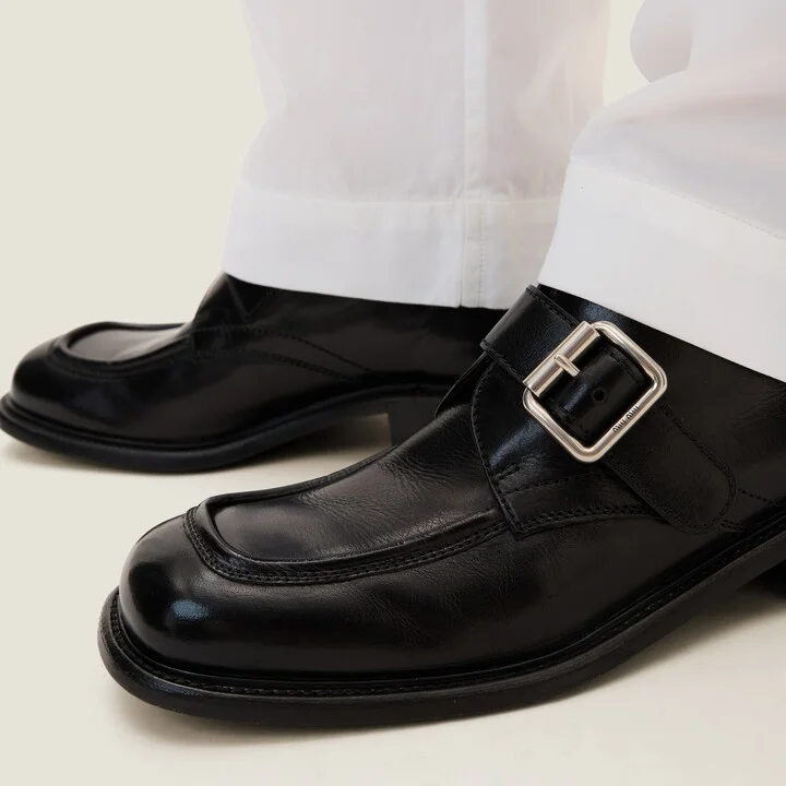 Leather shoes with buckle - Image 5